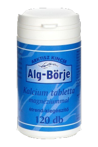 Alg börje kalcium tabletta magnéziummal és D3-vitaminnal, 120 db