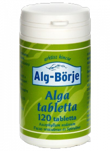 Alg börje Ascophyllum nodosum, Fucus Vesiculosus és Spirulina alga tabletta, 120 db