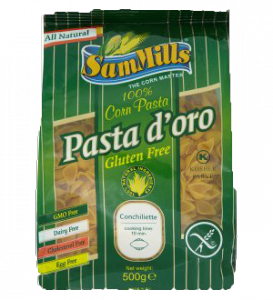 Pasta doro gluténmentes kagyló tészta, 500 g