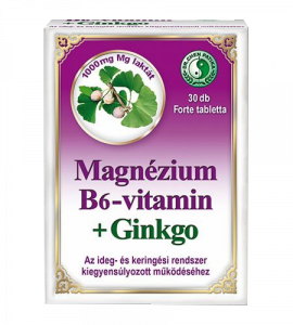 Dr. Chen Magnézium B6 ginkgo forte tabletta, 30 db